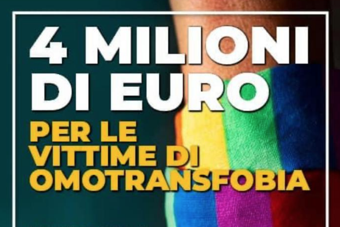 L’ultimo assist alla comunità Lgbt. 4 milioni di euro per sostenere la causa 1